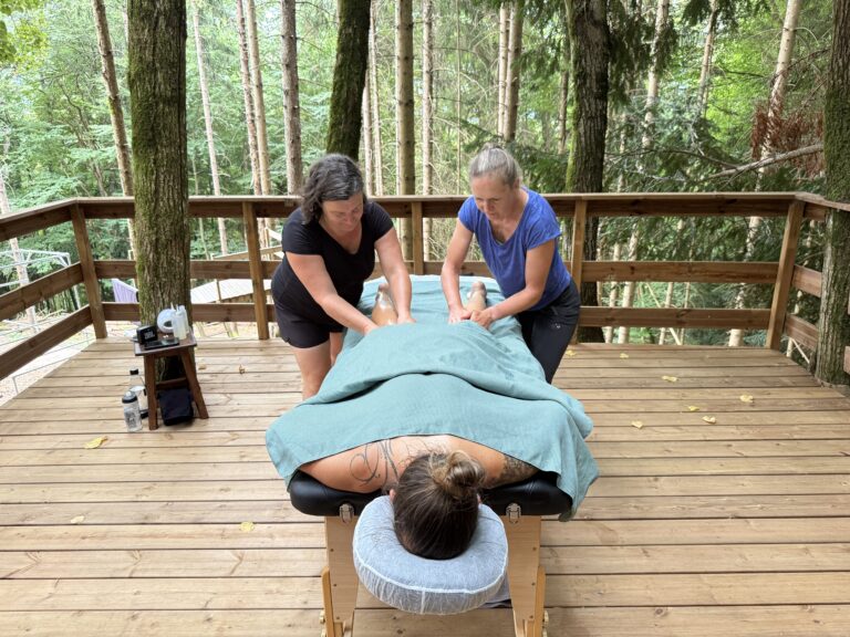 massage en extérieur